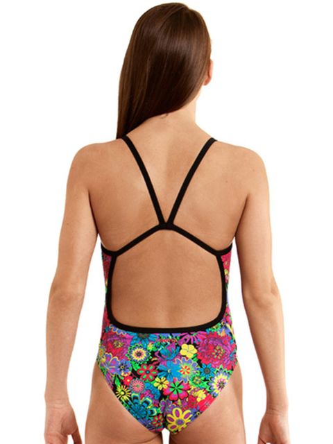 Funkita Ikebana Black Girls One Piece Swimsuit