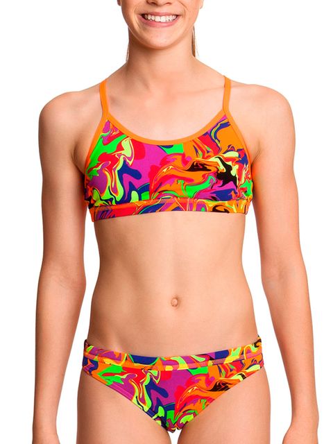 Funkita Liquified Girls Sports Bikini