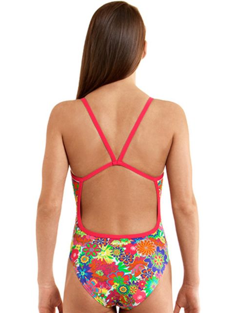 Funkita Snow Blossom Girls One Piece Swimsuit