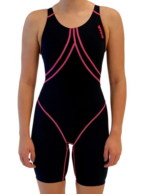 Finz Black & Pink Turbo Womens Kneelength