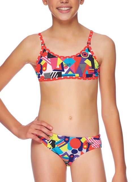 Speedo Geo Graffiti Girls Sports Bikini
