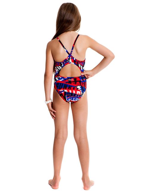 Funkita Pennant State Girls One Piece Swimsuit