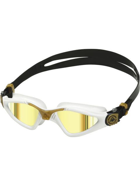 Aqua Sphere Kayenne Goggles - Gold Titanium Mirror/White/Gold