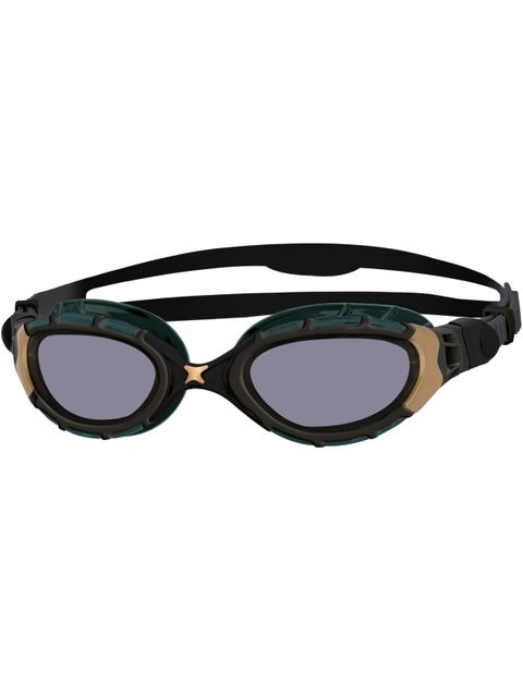 Zoggs Predator Flex Titanium Reactor Goggles Regular Fit - Reactor Titanium/Black/Gold