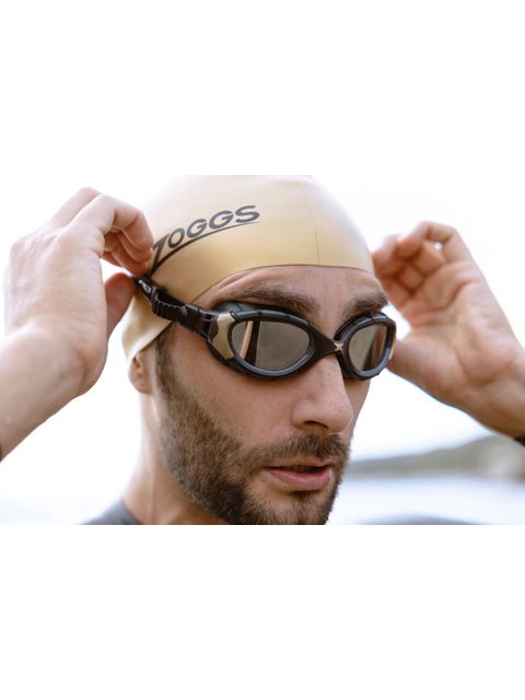 Zoggs Predator Flex Titanium Reactor Goggles Small Fit - Reactor Titanium/Black/Gold
