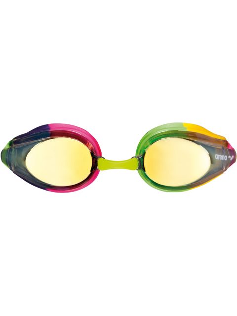 Arena Tracks Junior Mirrored Goggles - Violet/Fuchsia/Green