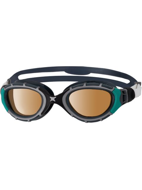 Zoggs Predator Flex Polarized Ultra Goggles Regular Fit - Polarized Copper/Black/Green