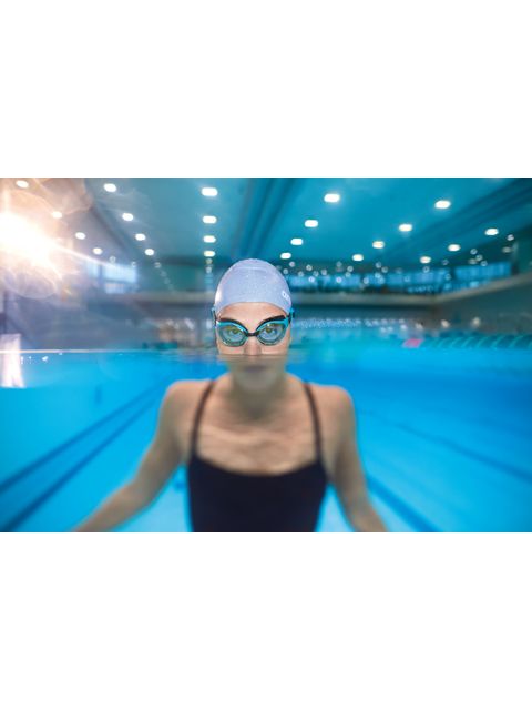 Arena Air Bold Swipe Goggles - Yellow Copper Mirror/Green Lake