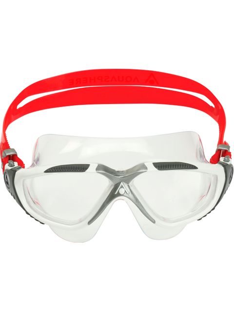 Aqua Sphere Vista Swim Mask - Clear/White/Red/Grey
