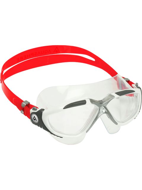 Aqua Sphere Vista Swim Mask - Clear/White/Red/Grey