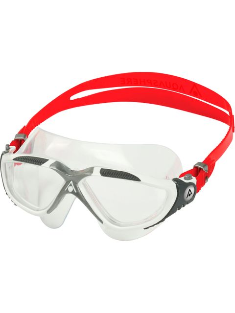 Aqua Sphere Vista Swim Mask - Clear/White/Red/Grey