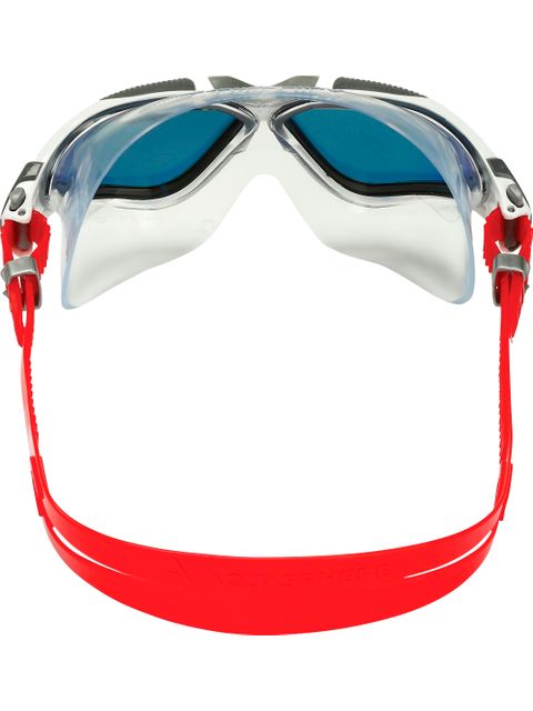 Aqua Sphere Vista Swim Mask - Red Titanium Mirror/White/Grey