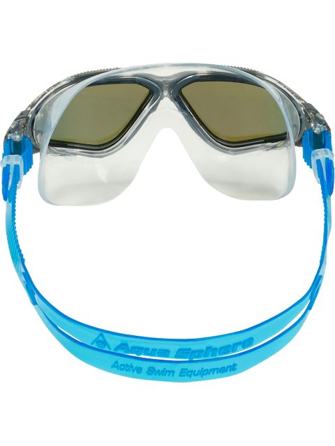 Aqua Sphere Vista Swim Mask - Blue Titanium Mirror/Clear/Grey