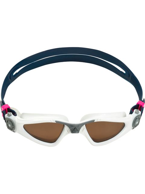 Aqua Sphere Kayenne Goggles Compact Fit - Polarised Brown/White/Grey
