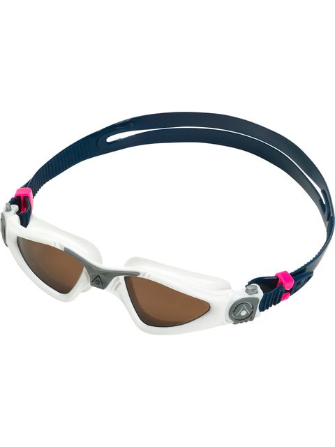 Aqua Sphere Kayenne Goggles Compact Fit - Polarised Brown/White/Grey