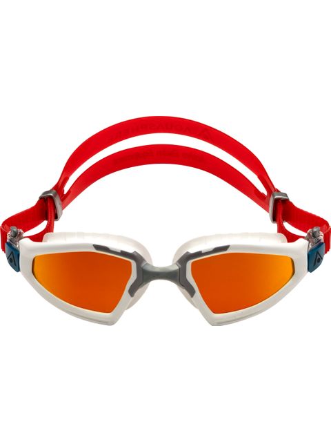 Aqua Sphere Kayenne Pro Goggles - Red Titanium Mirror/White/Grey