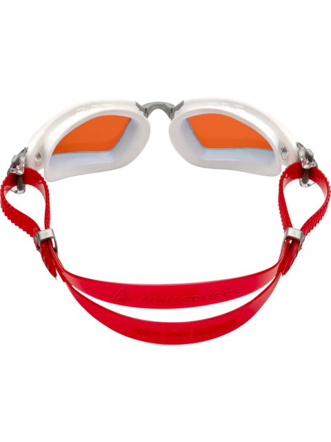 Aqua Sphere Kayenne Pro Goggles - Red Titanium Mirror/White/Grey