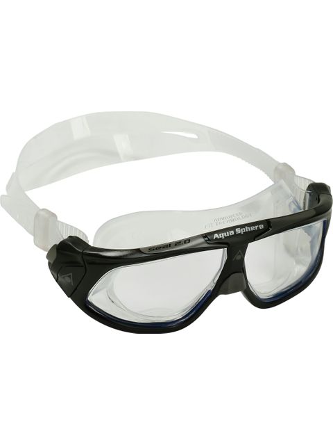 Aqua Sphere Seal 2.0 Swim Mask - Clear/Black/Grey