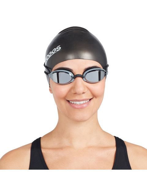 Zoggs Fusion Air Titanium Goggles - Mirror/Black/Grey