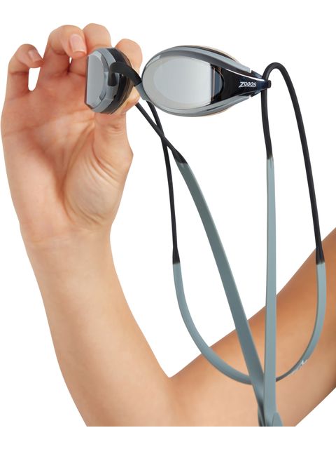 Zoggs Fusion Air Titanium Goggles - Mirror/Black/Grey