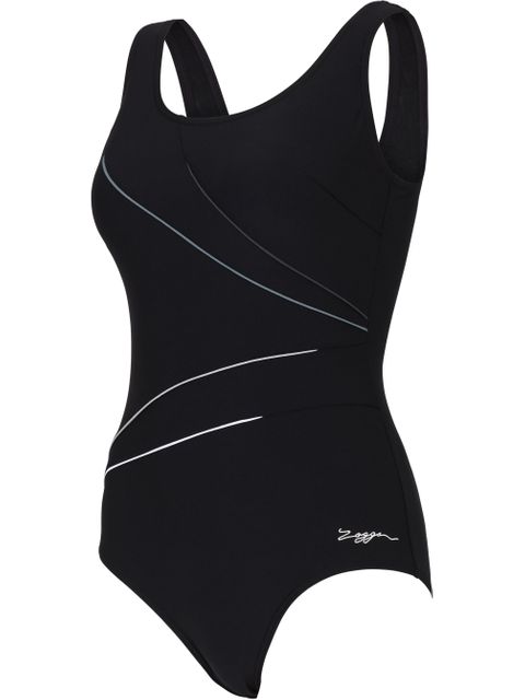 Zoggs Macmasters Scoopback -  Black/Grey