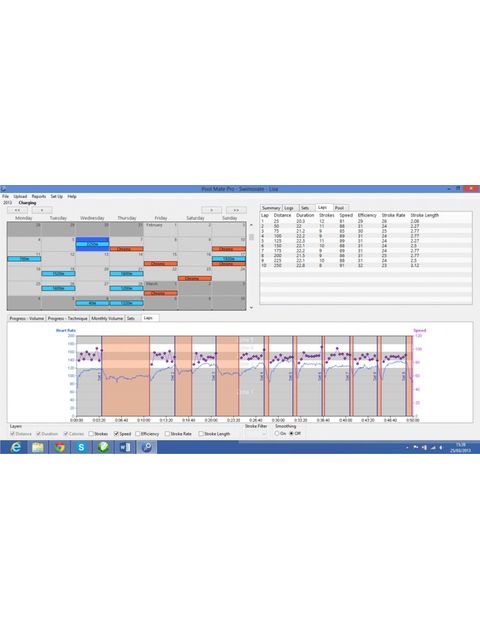 Swimovate Poolmate HR Watch softwear screenshot