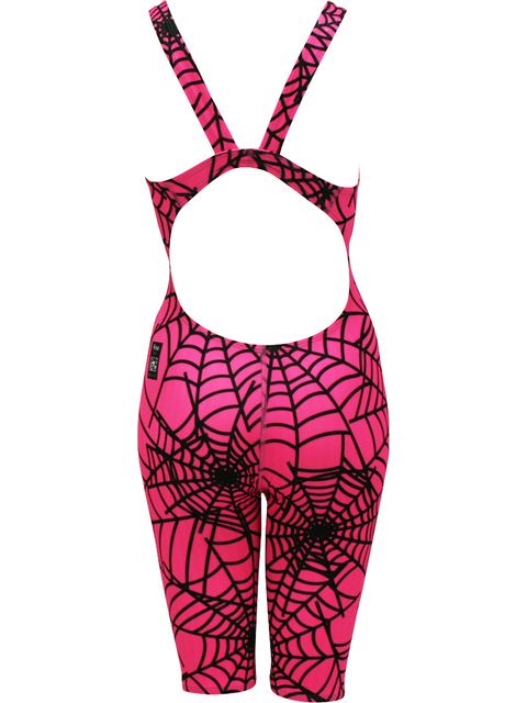 FINA APPROVED Agon Spiderweb Pink Kneelength Racer