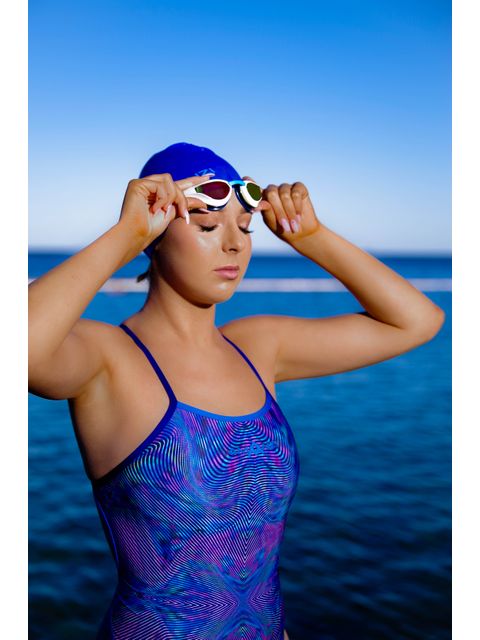 AMANZI Dominate Goggles - Sunset Mirror/White/Indigo