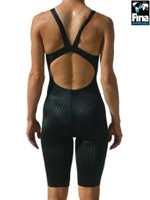 FINA APPROVED Agon Lethal Black Kneelength Racer