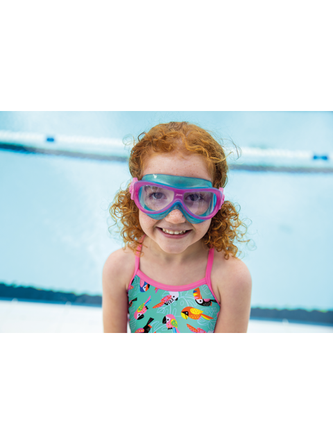 Zoggs Phantom Kids Swim Mask - Clear/Purple/Light Blue