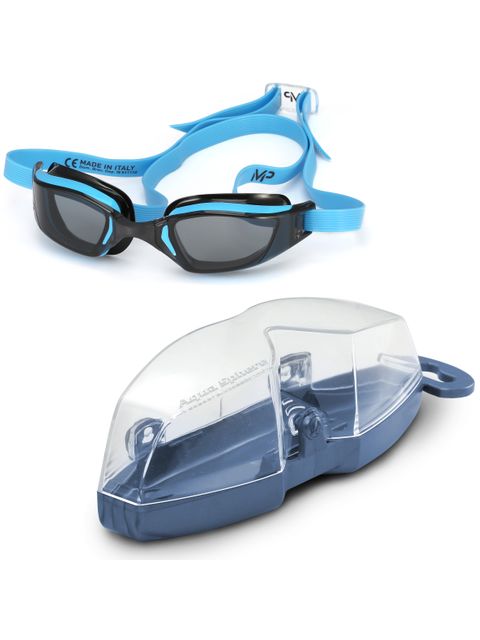 Michael Phelps XCEED Smoke Goggles - Blue & Black