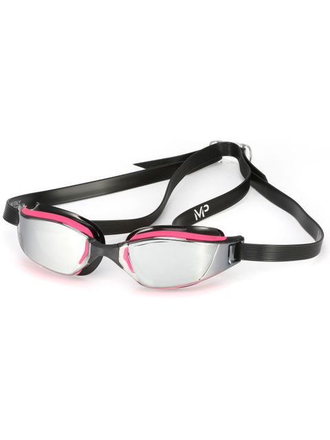 Michael Phelps XCEED Ladies Mirrored Goggles - Pink & Black