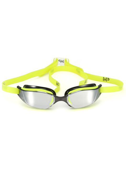 Michael Phelps XCEED Mirrored Goggles - Yellow & Black