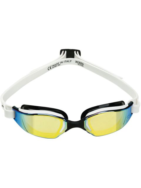 Michael Phelps XCEED Titanium Mirrored Goggles - Gold & White