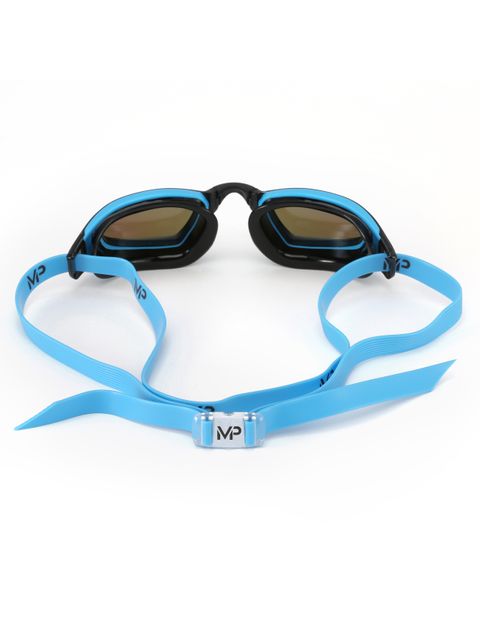 Michael Phelps XCEED Titanium Mirrored Goggles - Blue & Black