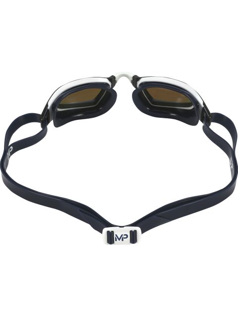 Michael Phelps XCEED Titanium Mirrored Goggles - Blue & White