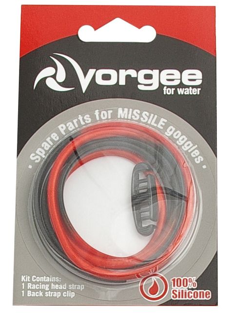 Vorgee Missile Black & Red Goggle Strap