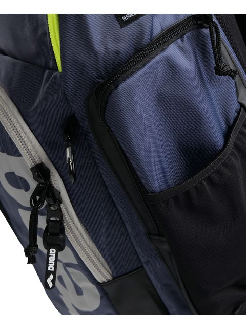 Arena Spiky III Backpack 45L - Navy/Neon Yellow