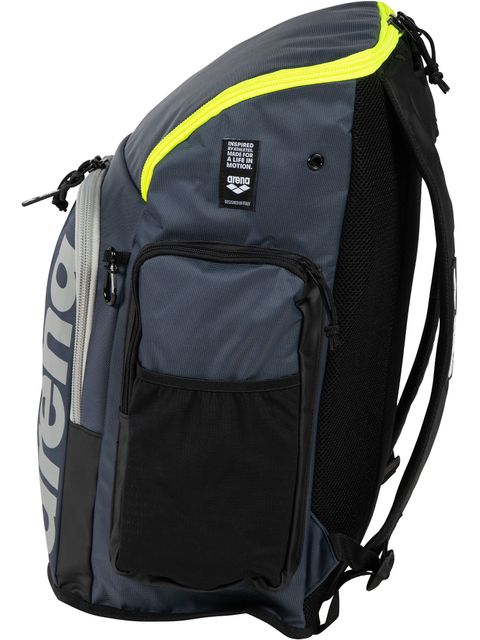 Arena Spiky III Backpack 45L - Navy/Neon Yellow