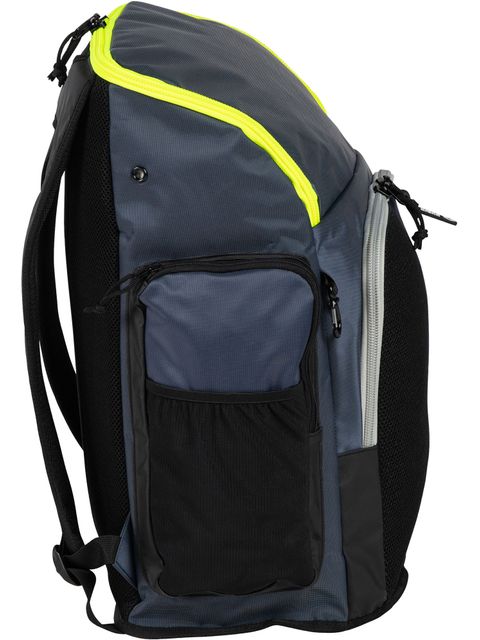 Arena Spiky III Backpack 45L - Navy/Neon Yellow