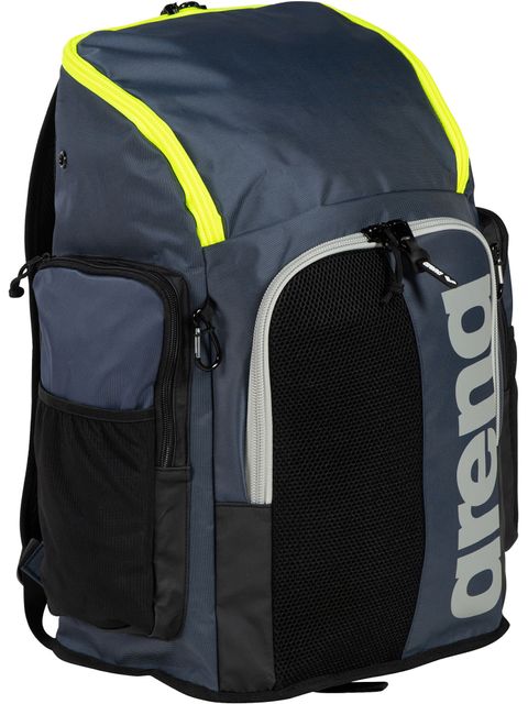 Arena Spiky III Backpack 45L - Navy/Neon Yellow