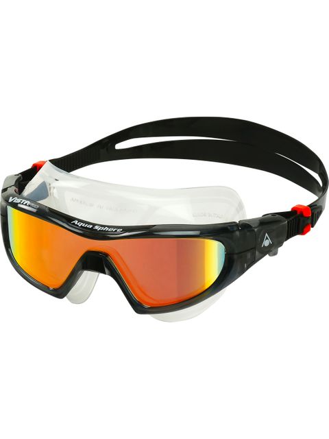 Aqua Sphere Vista Pro Goggles - Orange Titanium Mirror/Dark Grey/Orange