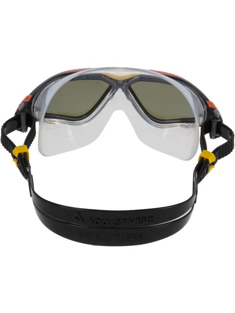 Aqua Sphere Vista Swim Mask - Titanium Indigo Mirror/Dark Grey/Orange