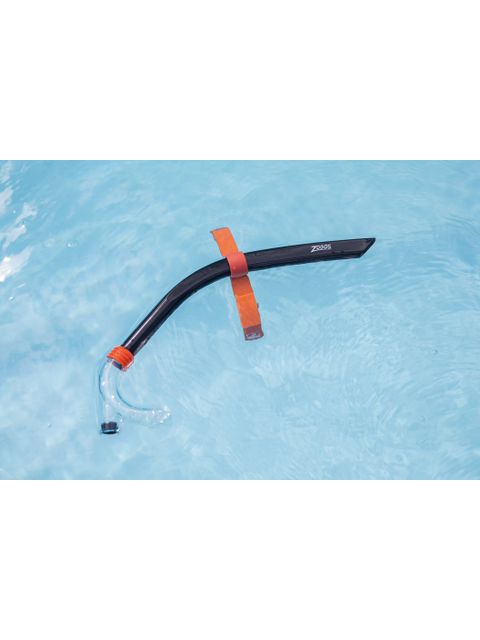 Zoggs Centre Line Snorkel - Black/Orange