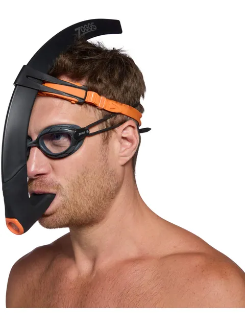 Zoggs Hydro Focus Snorkel - Black/Orange