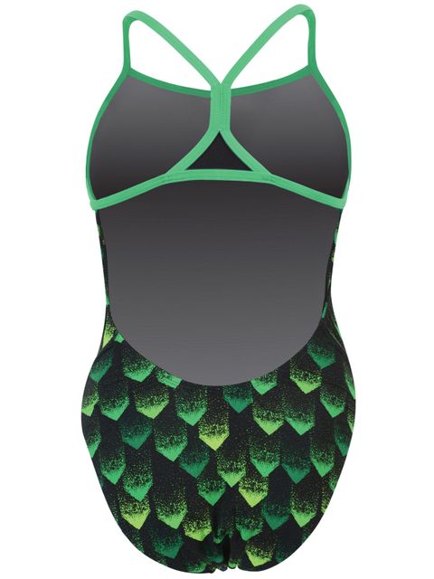 Dolfin Tracer Green One Piece Back