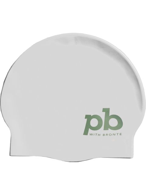 PB with Bronte Swim Cap - White