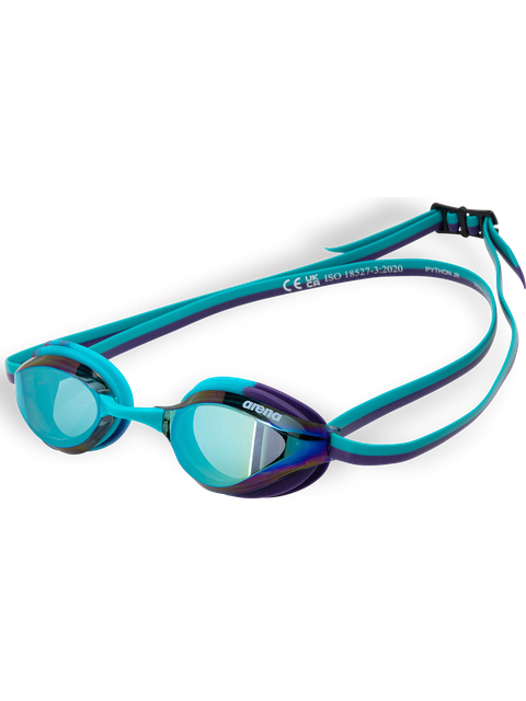 Arena Python Junior Goggles - Emerald Mirror/Peacock