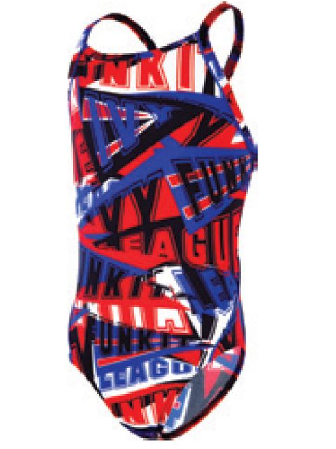 Funkita Pennant State Girls One Piece Swimsuit