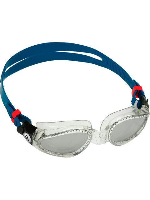 Aqua Sphere Kaiman Goggles - Silver Titanium Mirror/Clear/Petrol